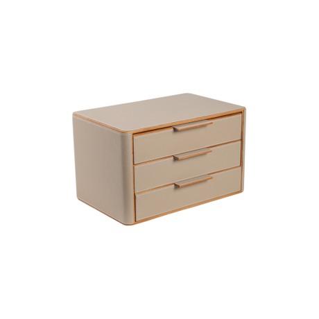 Portagioielli in legno per donna, portagioie portagioie per collane e anelli, gioielli, orologi, portaoggetti marrone