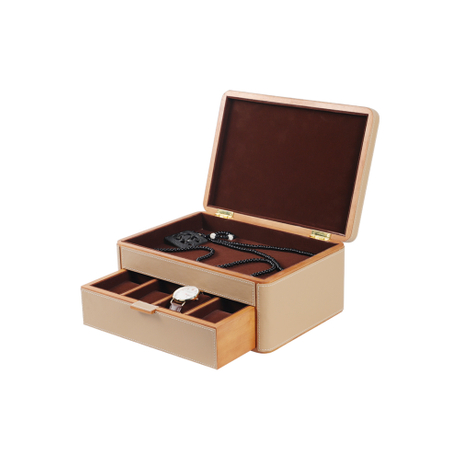 Portagioielli in legno Piccola custodia per gioielli per collana, anelli, orecchini, portagioie in legno portatile vintage artigianale, il miglior regalo di Natale e compleanno per donne e ragazze 