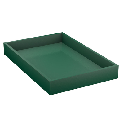 Piatto da portata in legno verde Vassoio da portata rettangolare in legno Vassoio da colazione