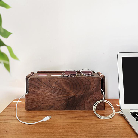 Dock di ricarica Air Pod Supporto per caricabatterie per Apple Watch Stazione di ricarica in legno Compatibile con l'organizzazione della scrivania