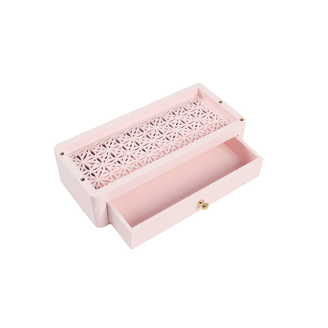 Scatole regalo in legno - Scatole porta ricordi grandi per ricordi, Scatole decorative con coperchio, Scatole in legno con coperchio a cerniera, Scatole in legno, Scatole portaoggetti con coperchio, Scatole in legno, Scatole in legno con coperchio (Rosa)